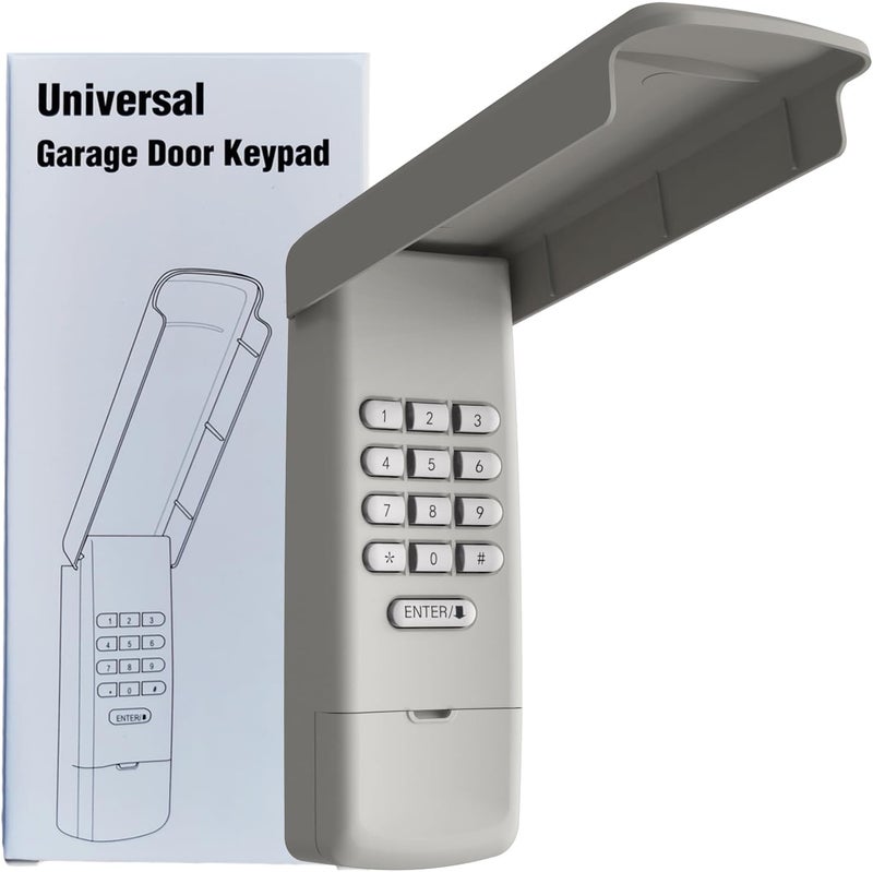Lpyec Universal Garage Door Opener Keypad Remote Wireless Keyless Keypad Compatible with Genie LiftMaster Chamberlain Craftsman Linear Overhead Door Wayne Dalton Opener has Learn Button or Dip Switch - Image 1